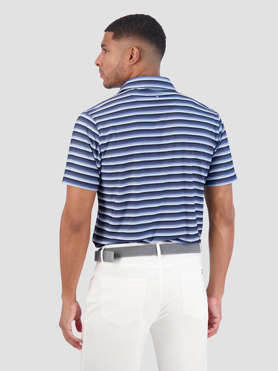 Polos Ben Sherman Multi Stripe Tech Jersey Sports Fit Bleu Marine | KMK-43684425